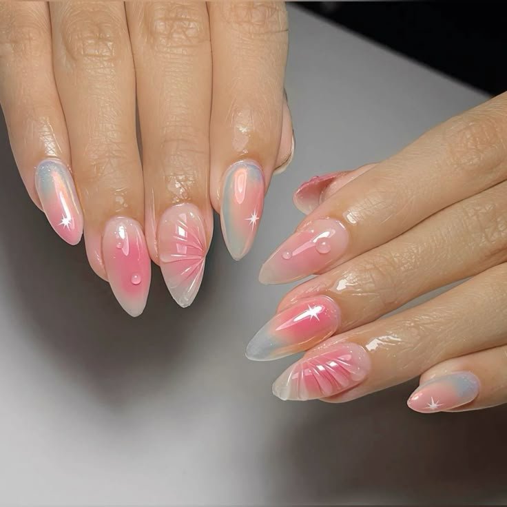 Pink manicure from the Lunar Nails gallery